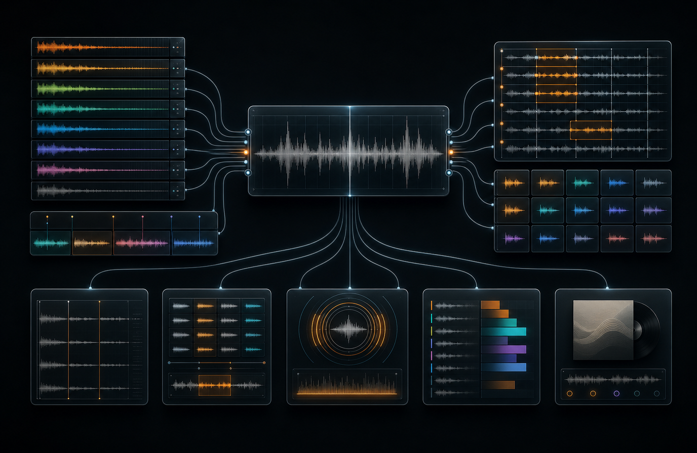 SongRemixer workflow in the ProduceHits suite